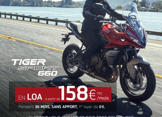 Offre de financement LOA sur Triumph Tiger Sport 660